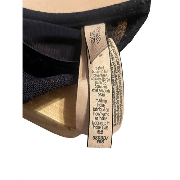 Victoria's Secret Womens Navy Blue T-Shirt Push-Up Full Coverage Bra Size 38DDD - Picture 14 of 16